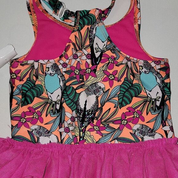 Cat & Jack Parakeet Bright Colored One Piece Swimsuit Size 2T - Picture 7 of 8